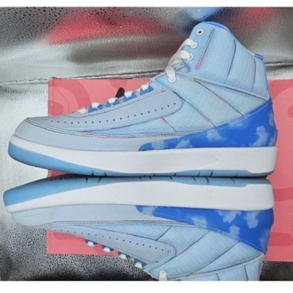Nike Air Jordan 2 Retro SP x J Balvin Celestine Blue Men's Size 9 DQ7691 419VNDS
